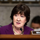 Sen. Susan Collins (R-Maine) at a Senate hearing about covid-19 on Capitol Hill in Washington, DC on January 11, 2022.